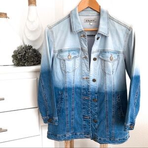 A la Carte Ombré Relax fit Denim Jacket Size Medium